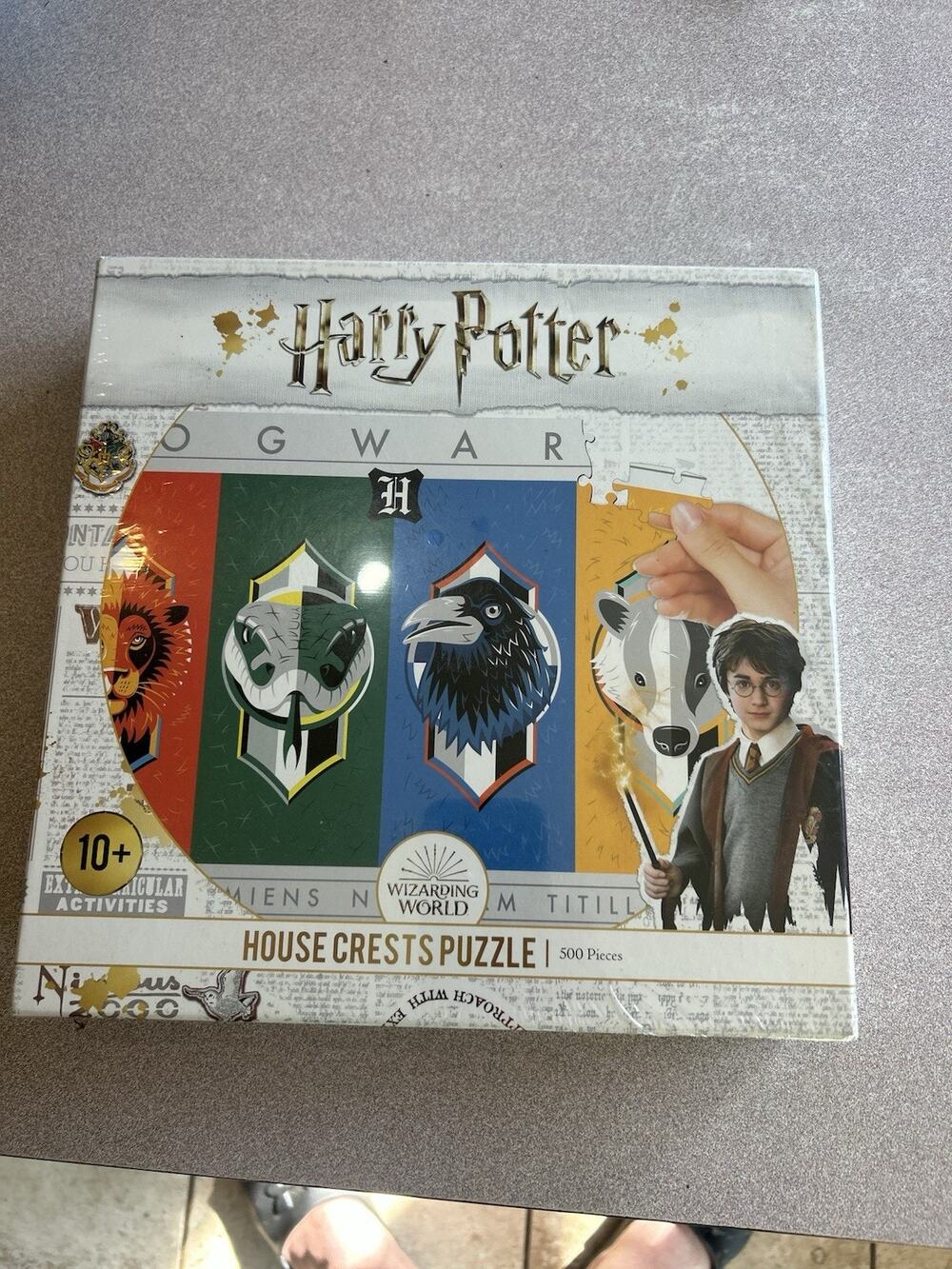 Harry Potter Hogwarts House Crests 500 Piece Puzzle New Sealed